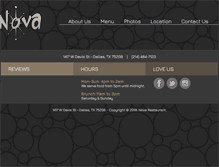 Tablet Screenshot of novadallas.com